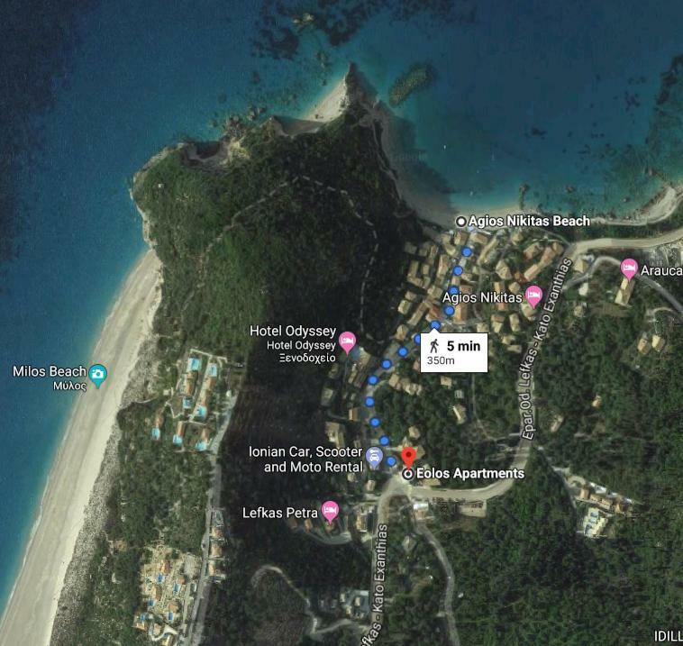 Eolos Apartments With Private Parking Ayios Nikitas Ngoại thất bức ảnh